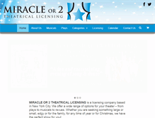 Tablet Screenshot of miracleor2.com